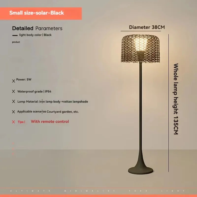 Lampe de jardin extérieur en métal tressé – Verilum