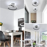Plafonnier LED en Aluminium pour Chambre et Salon – Spiréclat