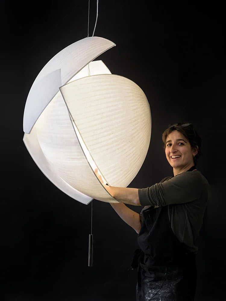 Suspension en tissu LED pour salon – Armonique