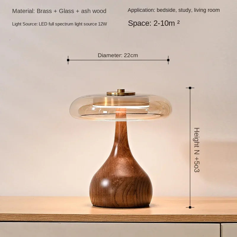 Lampe sur pied en verre rétro japonais – Zénorex