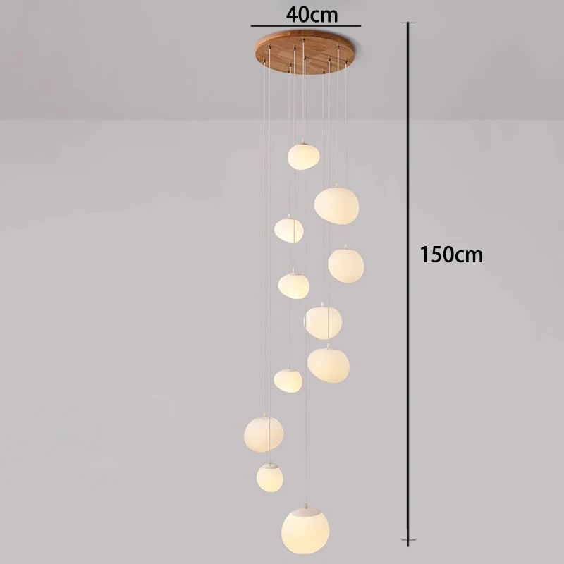 Lustre moderne en alliage pour salons et escaliers – Orialys