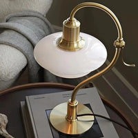 Lampe de table en verre et fer style Bauhaus – Auroldis