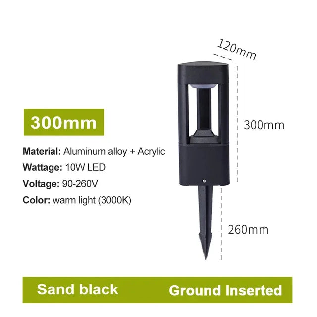 Borne LED extérieure en aluminium pour jardin – Aluminar