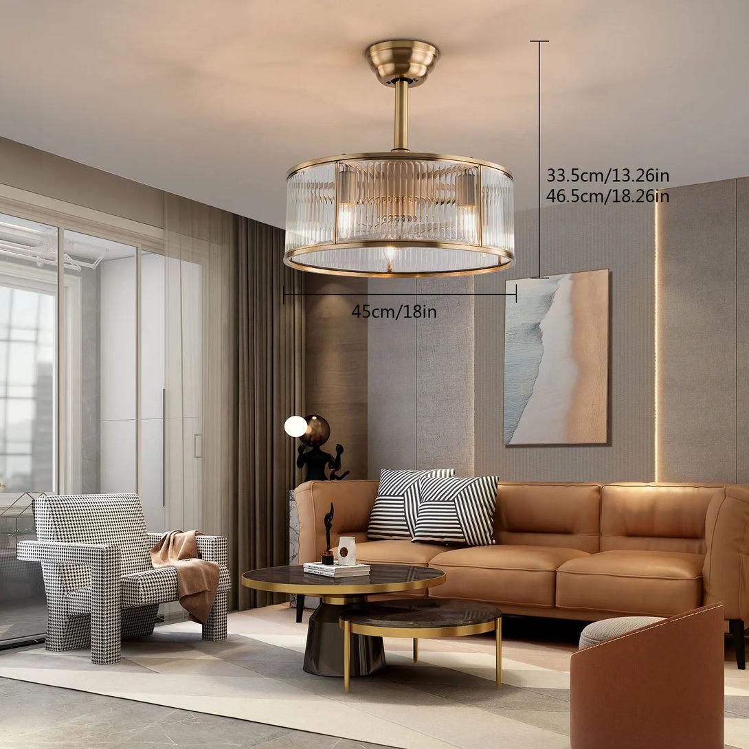 Plafonnier industriel en laiton doré pour cuisine – Artéor