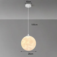 Suspension LED moderne en métal blanc – Moonéclat