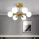 LED Hanging Ceiling Light White Glass Clean Design – Lana