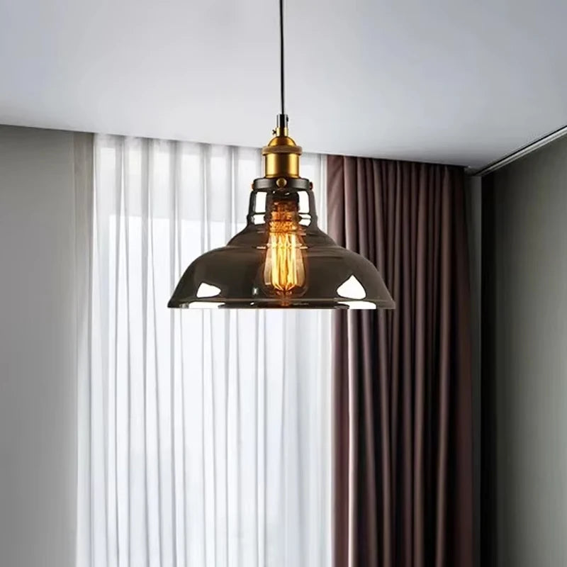 Suspension en verre fumé pour salons et chambres – Ornelica