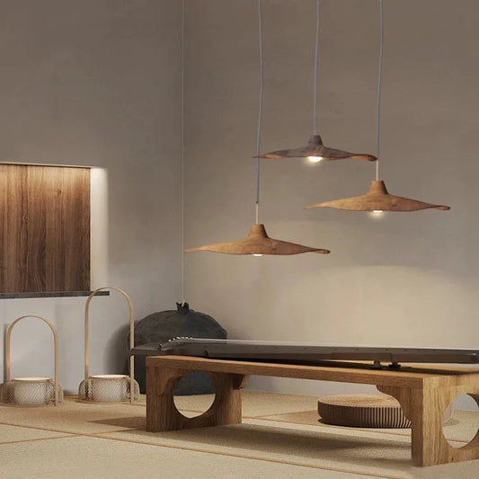 Wabi-Sabi resin pendant light for living rooms and bedrooms – Mélithos