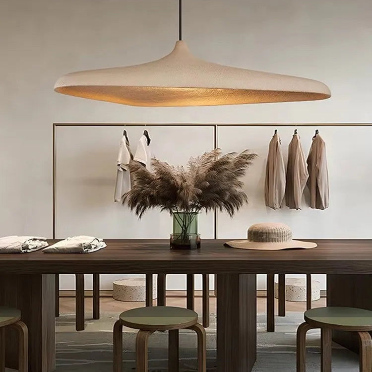 Suspension style Wabi-Sabi en micro-ciment pour restaurants – Zelinea