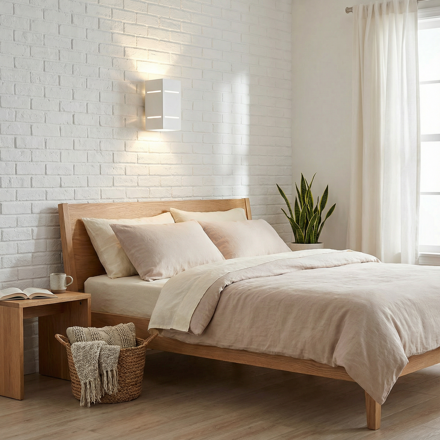 모던 화이트 알루미늄 벽등 – Artheon 모델