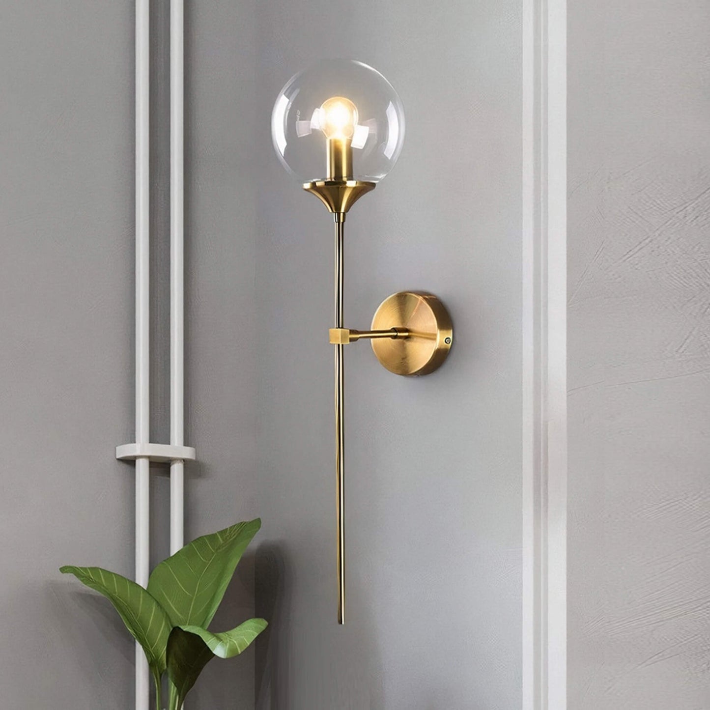 Applique Murale Ajustable Globe Verre Raffiné – Auréa