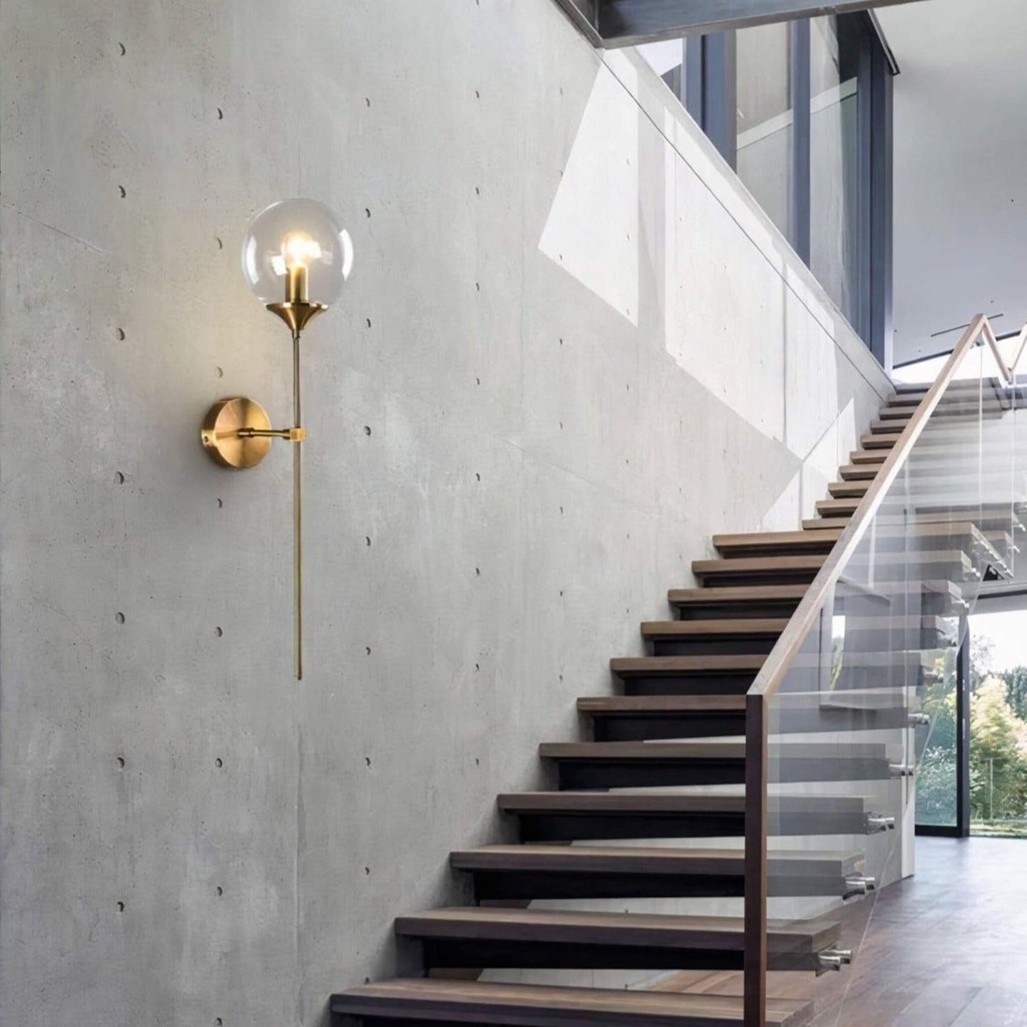 Applique Murale Ajustable Globe Verre Raffiné – Auréa