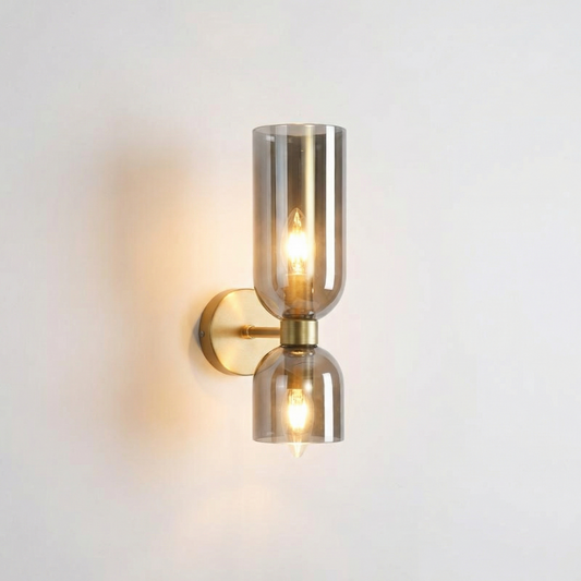 Applique Murale Intérieur Raffiné en Verre Transparent – Sorella - Lumière