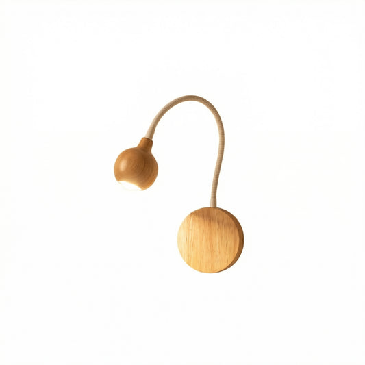 Applique Murale Scandinave en Bois avec Liseuse – Sylvedra - Lumière