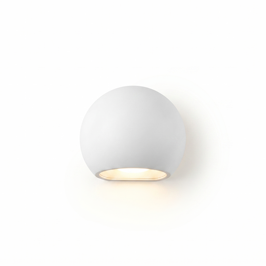 Modern white ceramic wall sconce – Auroleia - Lumière
