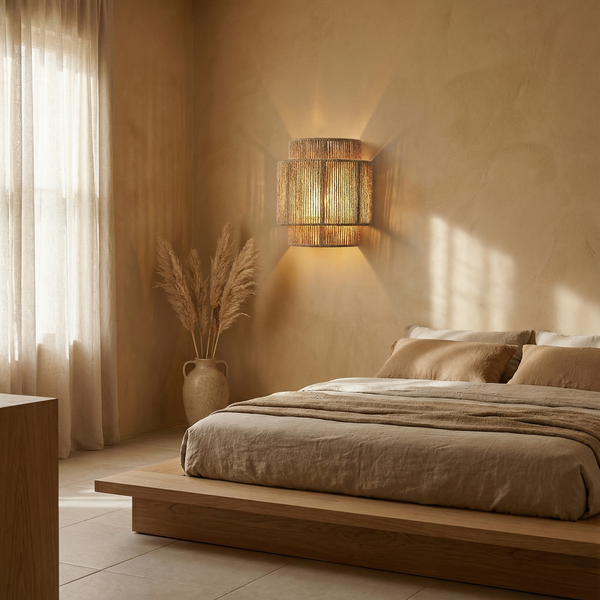 エコシックなボヘミアンルック 上質素材のウォールライト – Tressia