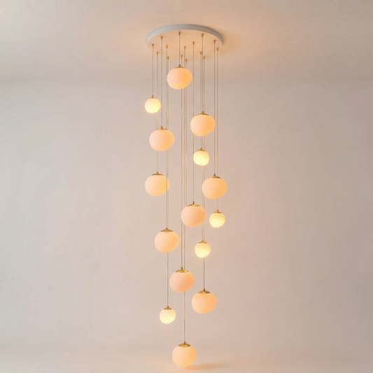 Suspension moderne en alliage pour salon – Heliora - Lumière