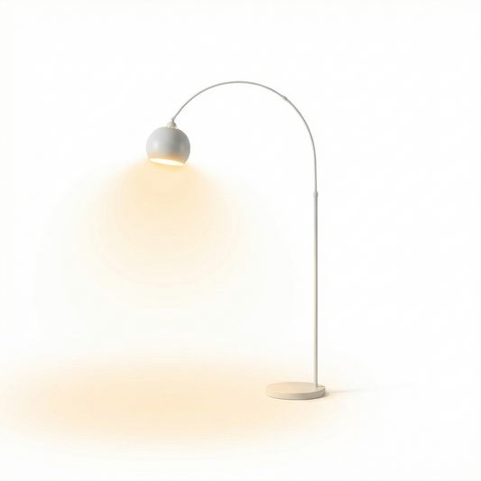 Lampadaire Chrome Poli LED Dimmable – Tripotys - Lumière