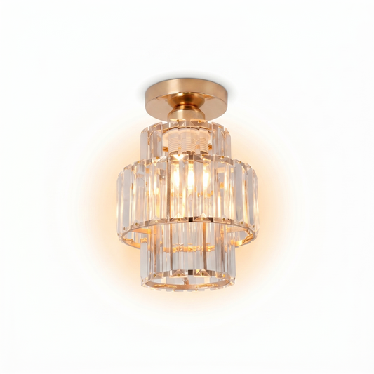 Plafonnier Cristal Dourado para Quarto – Célestiner - Lumière