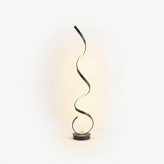 Lampadaire Contemporain Silhouette Spirale Élégante – Twysta - Lumière