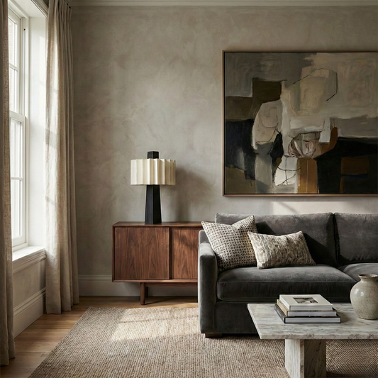 Scandinavian Minimalist Black Table Lamp for Living Room – Norélys