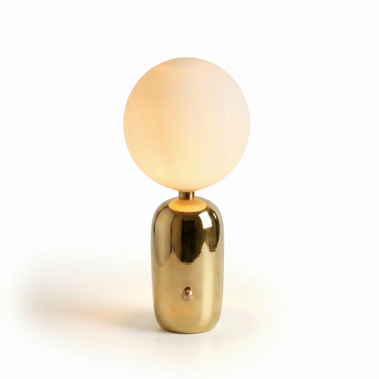 Lampe de Chevet Métal Verre Design Moderne – Pulsaris - Lumière