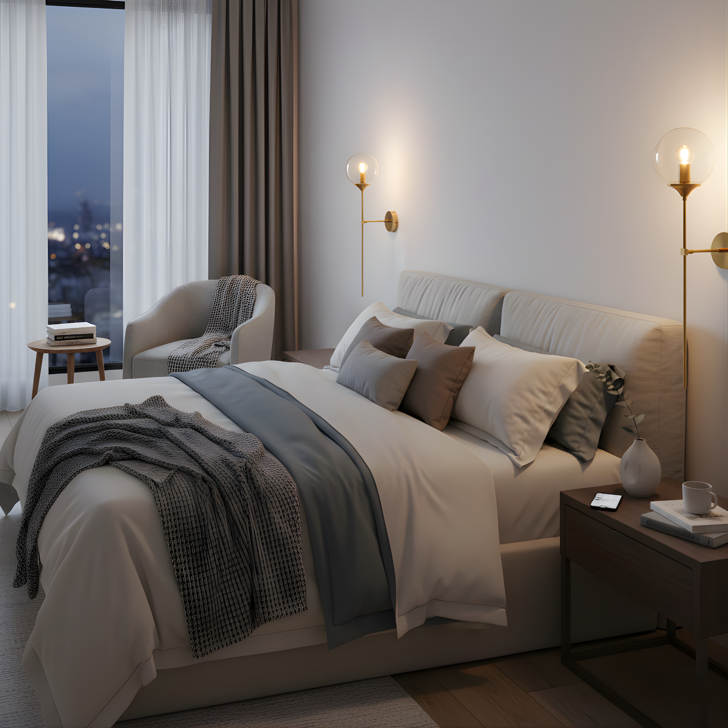 Applique Murale Ajustable Globe Verre Raffiné – Auréa