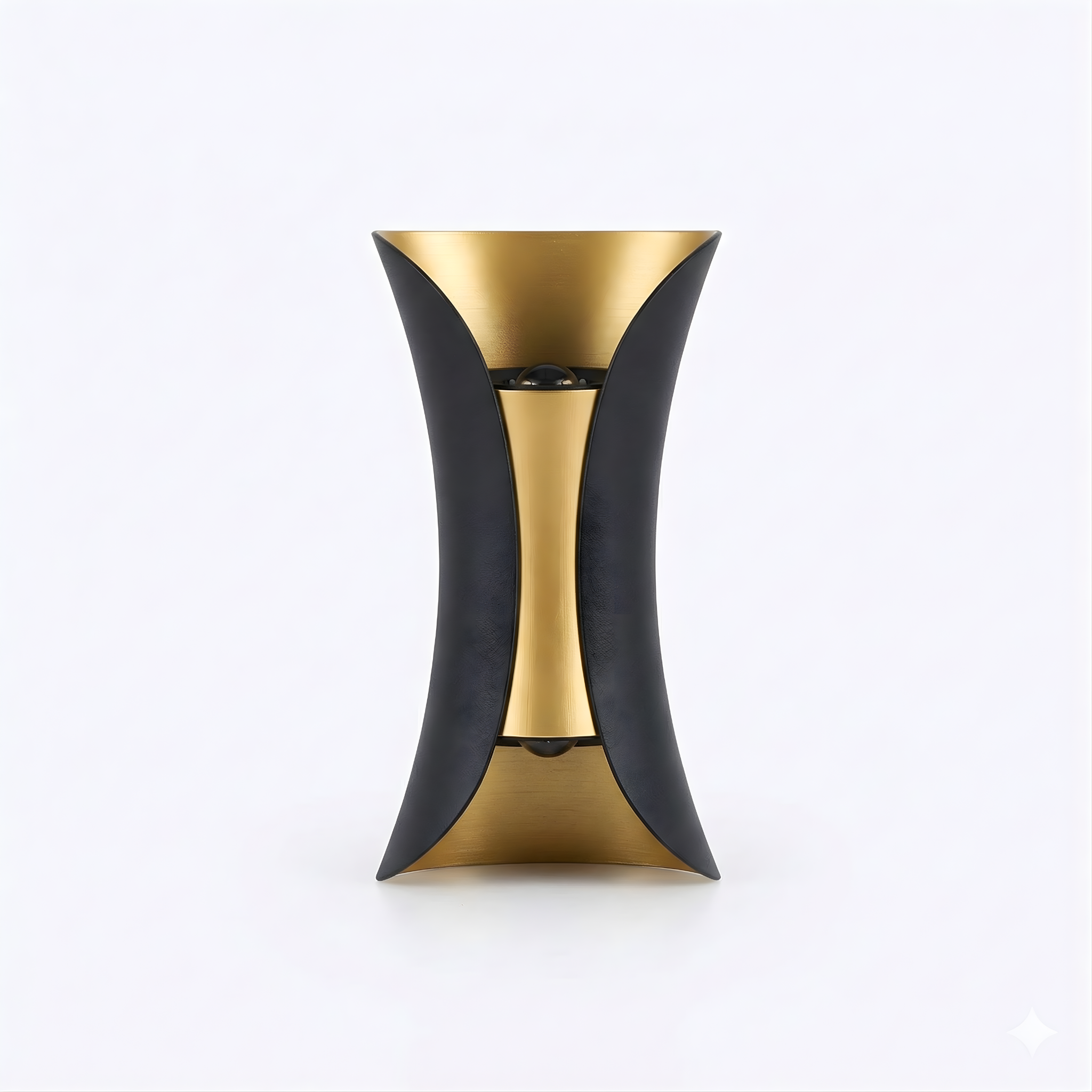 Applique murale extérieure directionnelle Nexa design bicolore noir et doré avec technologie COB - vue 1