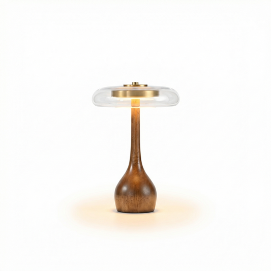 Lampe sur pied en verre rétro japonais – Zénorex - Lumière