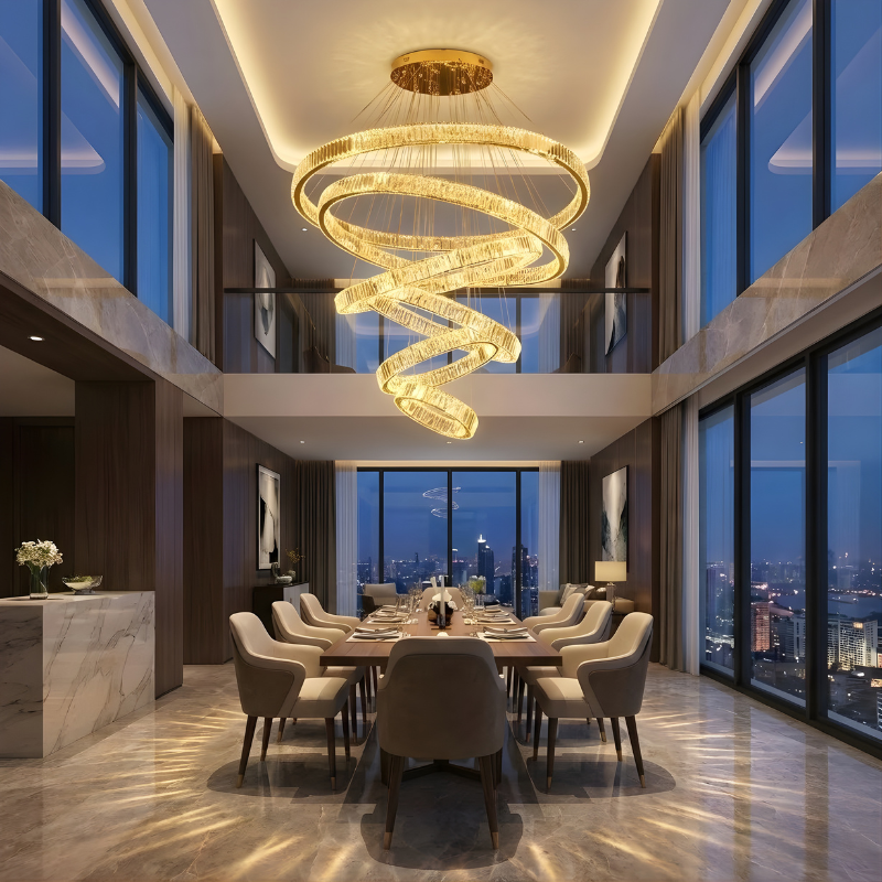 Suspensie modernă din cristal pentru sufragerie – Cristariony