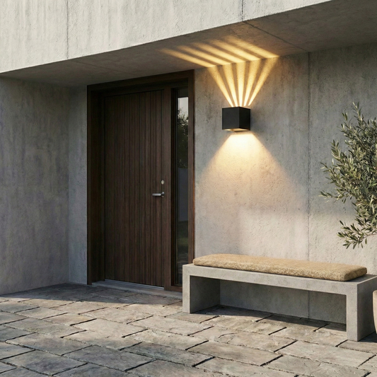 Decorative Outdoor Wall Lamp with Robust Finish – Cubik