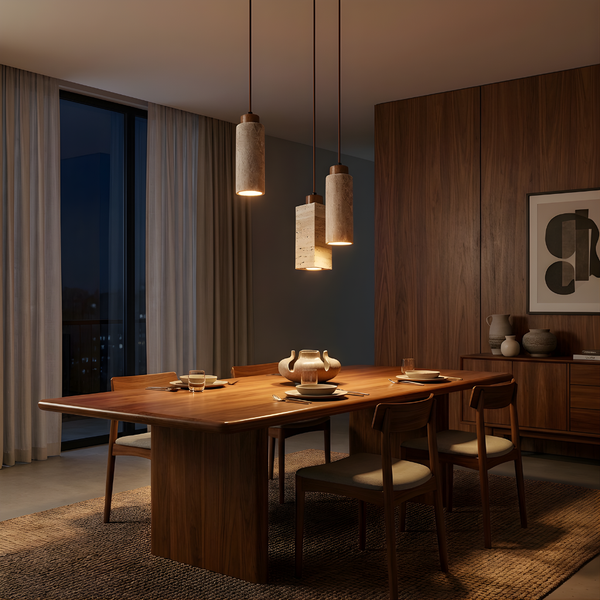 Suspension Moderne Abat-jour Naturel pour Intérieurs Chic – Lacti