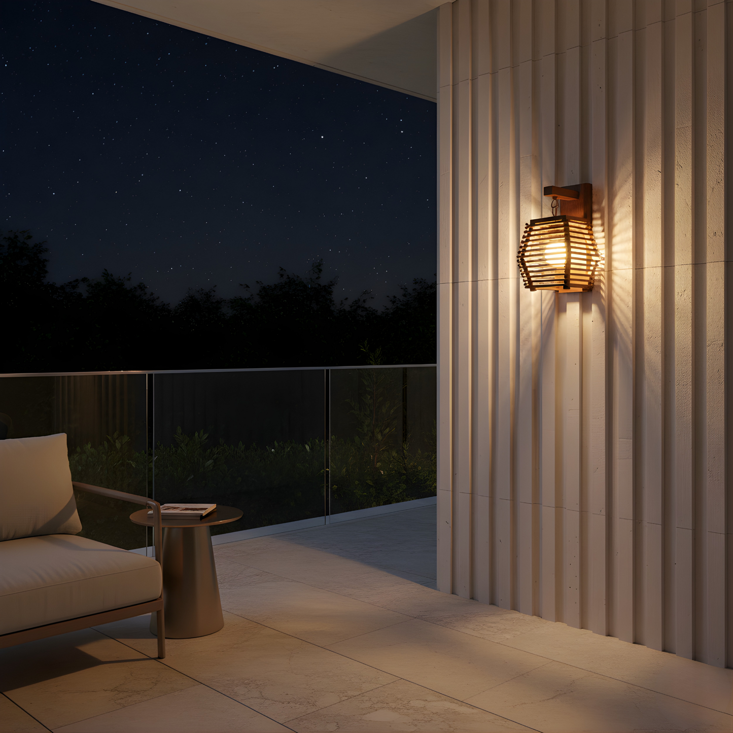 Applique murale Bamboise vue détail | Luxarmonie