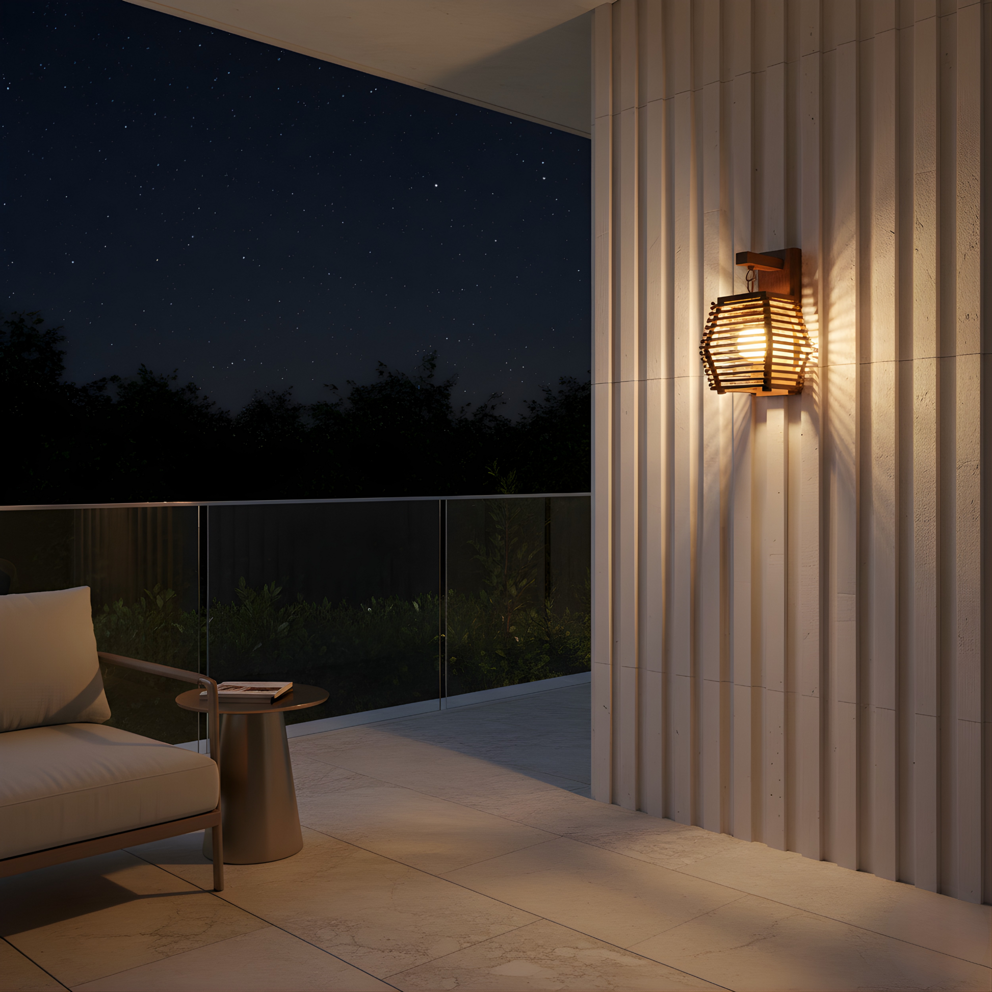 Applique murale Bamboise vue détail | Luxarmonie