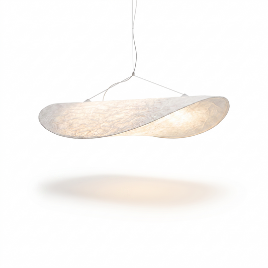 Textured Tyvek Suspension Soothing Ambiance – Arc Lunaire - Lumière