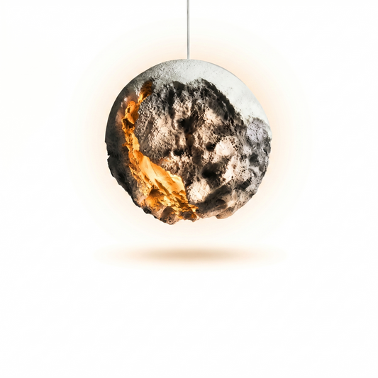Sculptural Suspension Blown Glass Enveloping Light – Nova - Lumière