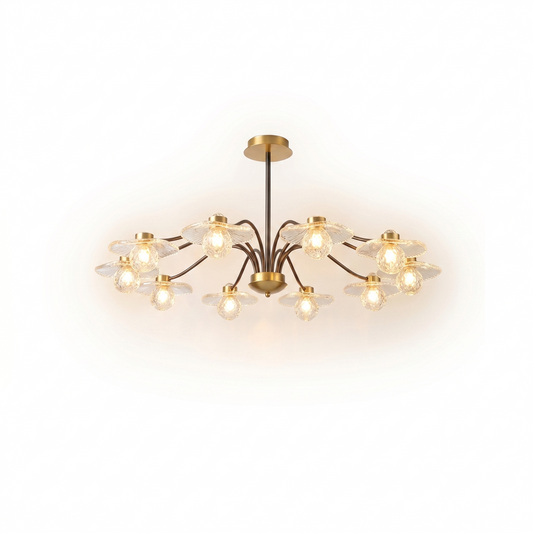 Plafonier Dourado Vidro Opalino & Luz Aconchegante – Lueur d'Or - Lumière