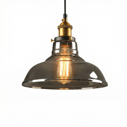 Suspension en verre industriel pour hôtels et bars – Zelaria - Lumière