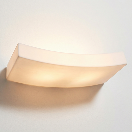 모던 화이트 세라믹 벽등 – 모델 Orphéale - Lumière