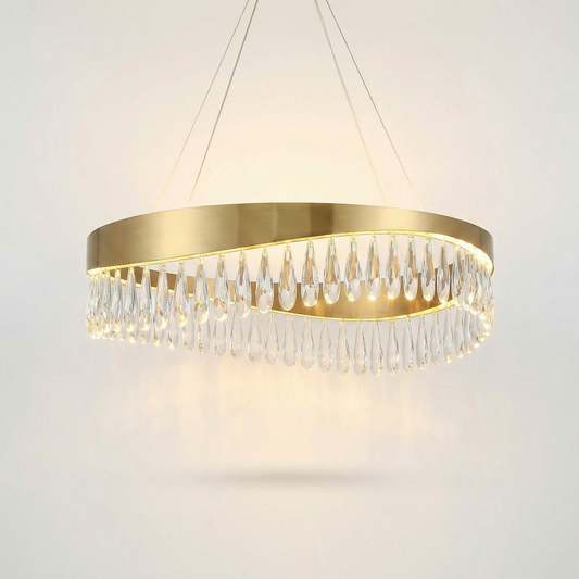 Lustre Luxueuse Réglable en Hauteur Design Brillant – Aurora - Lumière