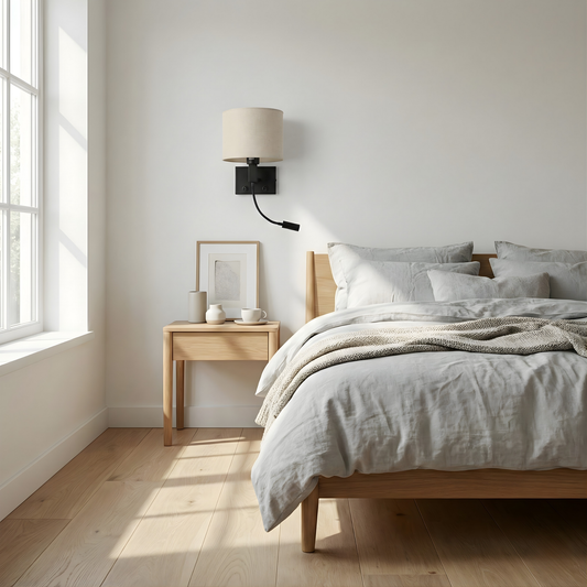 LED fabric wall light for bedroom – Armo