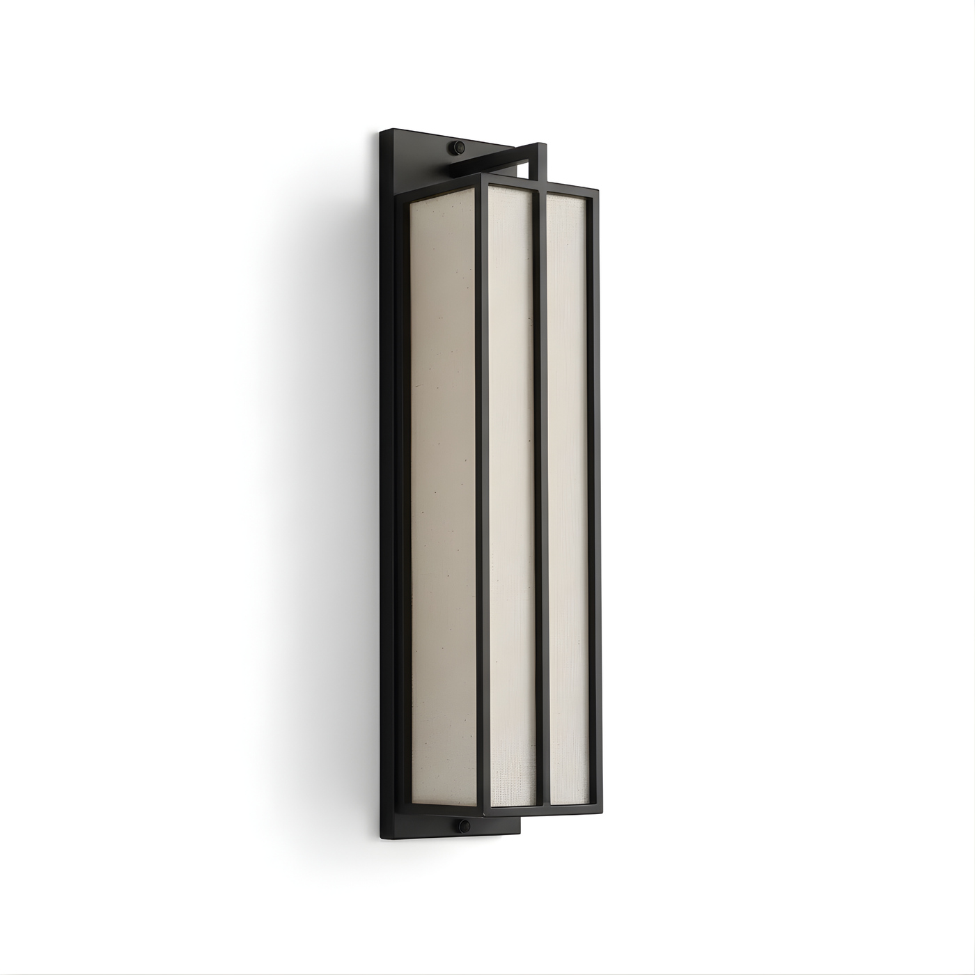 Zidna lampa od gvožđa i lana u kineskom stilu za spavaću sobu – Lumisan