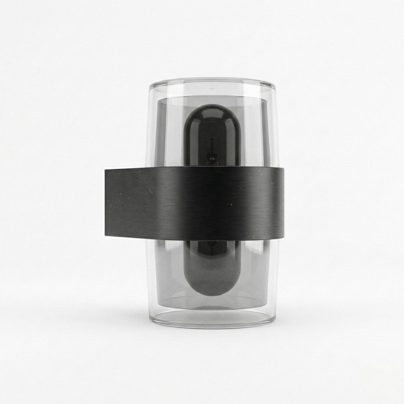 Exterior wall light in black aluminum – Myrthol