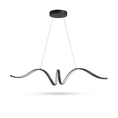 Modern LED Ceiling Light Suspension Fluid Wavy Forms Minoa - View 1