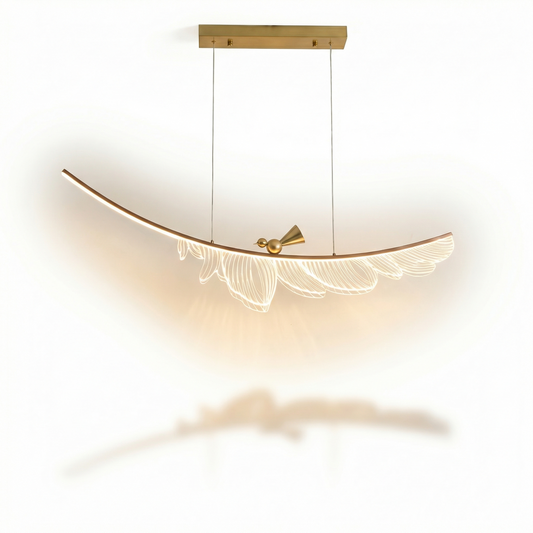 Suspension LED en cuivre pour salon et salle à manger – Candeluxa - Lumière