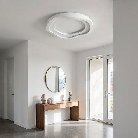 Minimalist white LED ceiling light for modern living room – Arionde