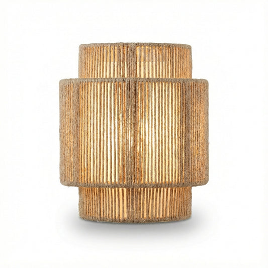 Eco Chic Wall Lamp Bohemian Look Noble Materials – Tressia - Lumière