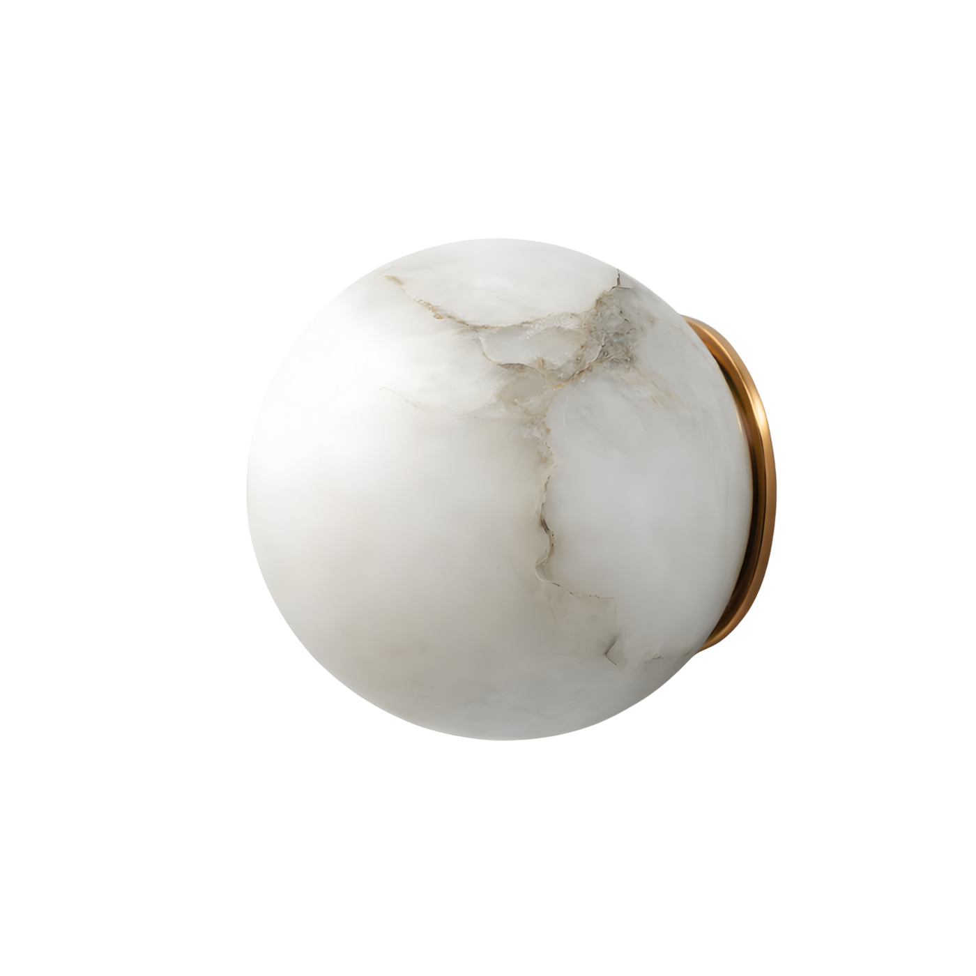 Nástěnné svítidlo z mramoru a mědi – Seraphia