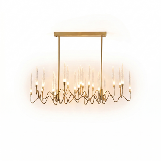 Lustre Escultural Inspiração Lustre Brilho Delicado – Plume - Lumière
