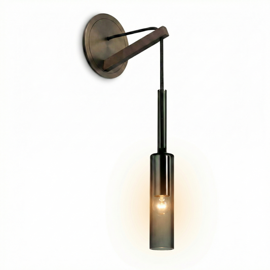 Applique Murale Verre Soufflé Design Élégant – Vinicole - Lumière